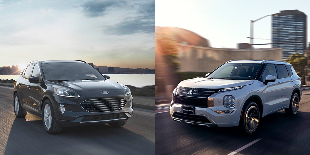 comparatif entre le Ford Escape 2021 vs le Mitsubishi Outlander 2022